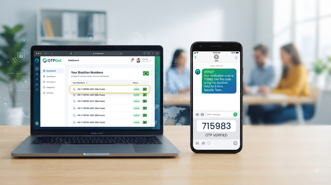 How to Get a Brazil Temporary OTP Number Online Using OTPGet