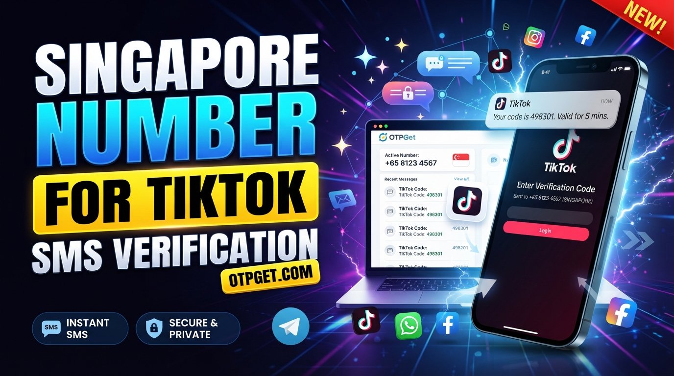Singapore Number to Receive TikTok Code: Complete OTPGet Guide