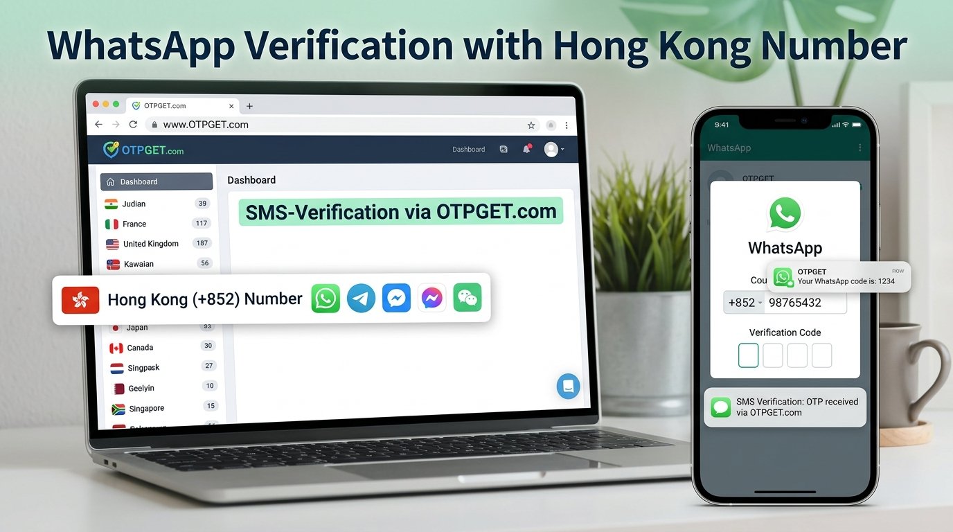 Receive WhatsApp SMS From Hong Kong Online with OTPGET Today