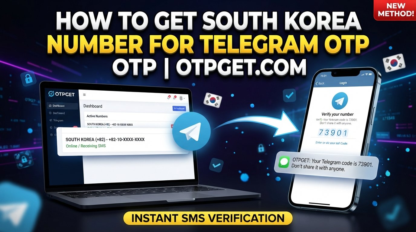 How to Get a South Korea Number for Telegram OTP with OTPGet