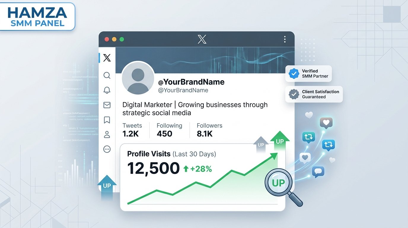 Buy X Profile Visits with HAMZA SMM PANEL for Better Visibility