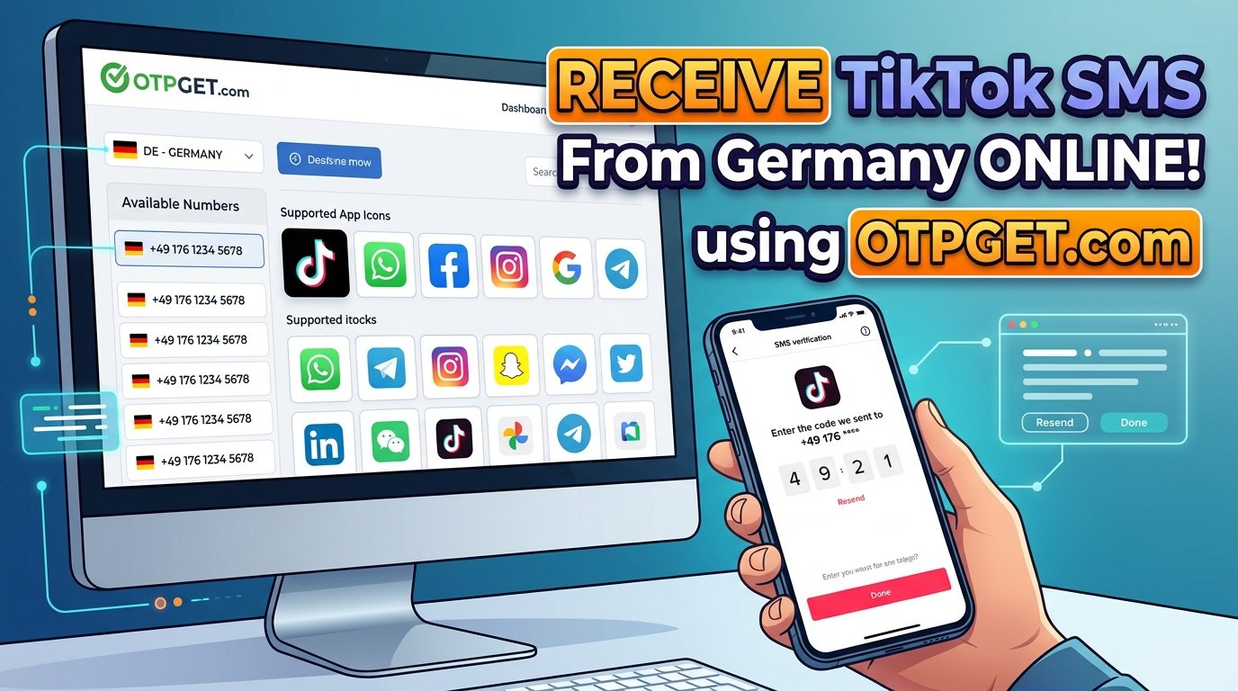 A Guide to Receive TikTok SMS From Germany Online Using OTPGET