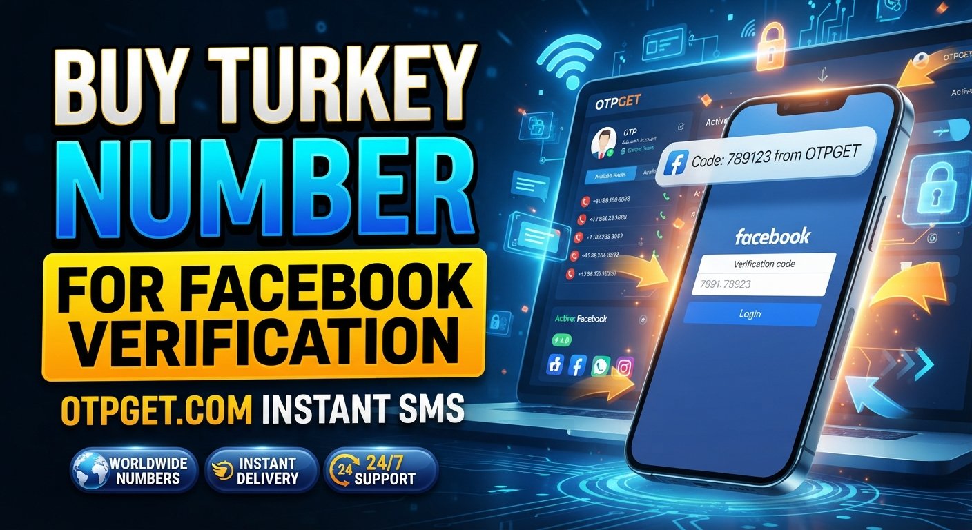 Buy Turkey Number for Facebook Verification | OTPGET Guide Online