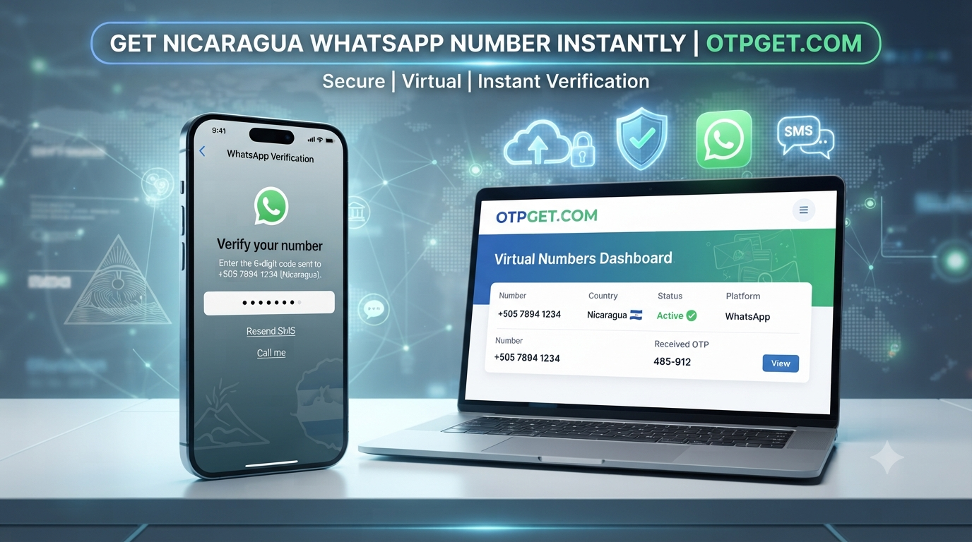 Buy Nicaragua Number for WhatsApp Easily with OTPGET Today Online