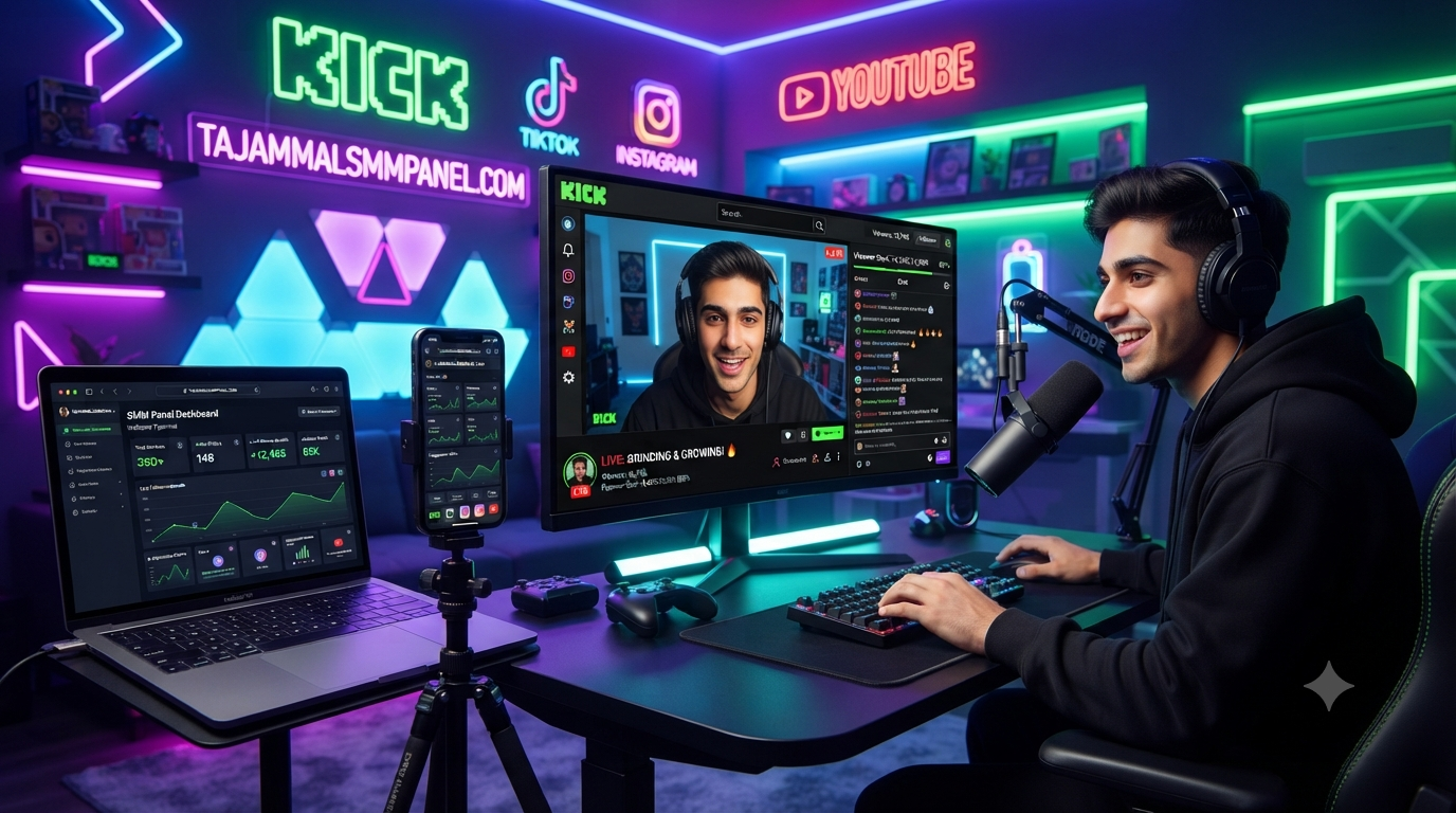 TAJAMMAL SMM PANEL for Kick Streaming Promotion & Growth