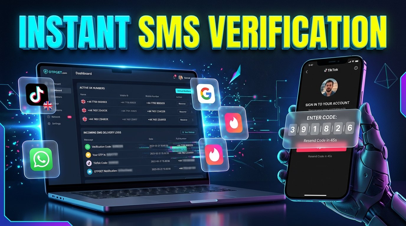 TikTok UK Number Online: Get SMS Codes with OTPGET