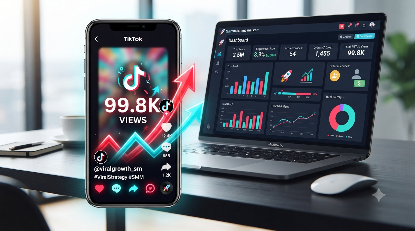 TikTok Views Monetizable: Reach 100K with TAJAMMAL SMM PANEL