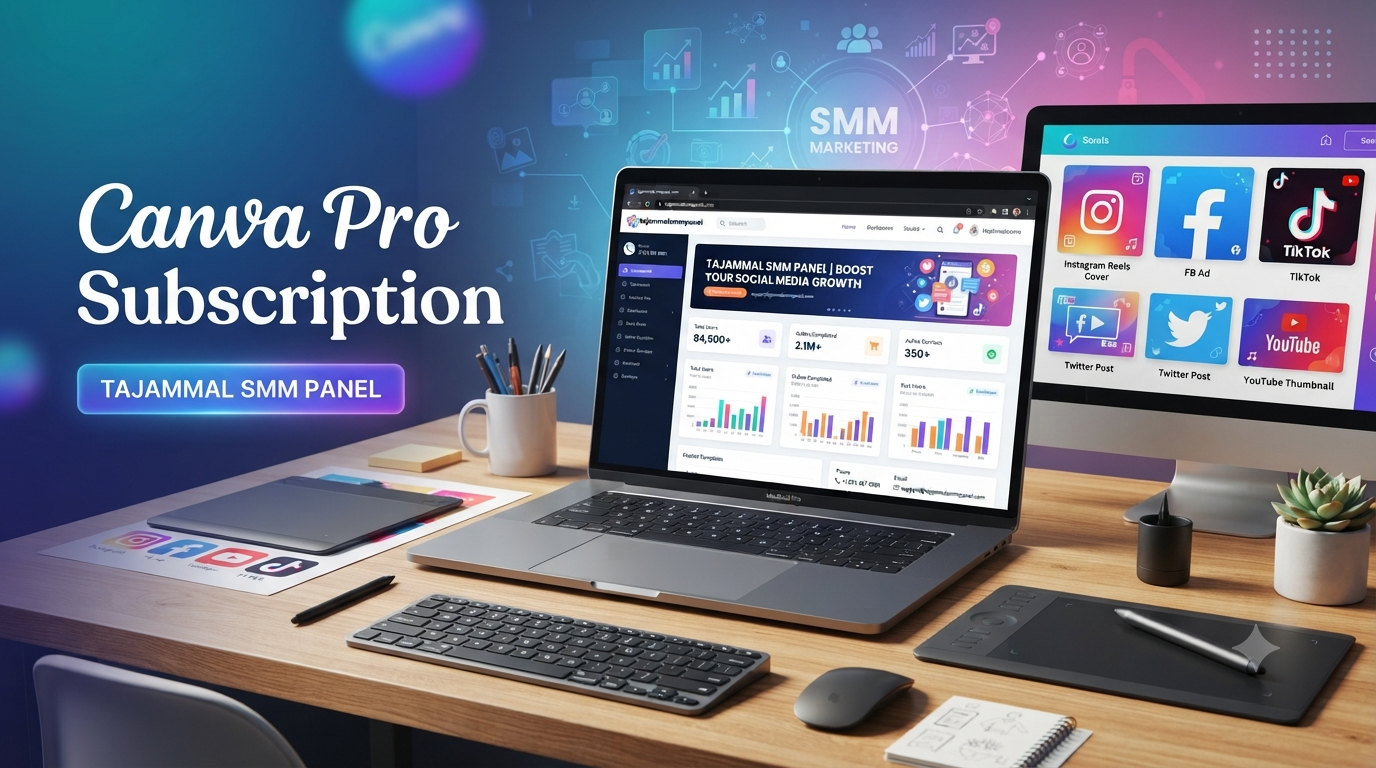 Canva Pro Subscription: Smarter Design with TAJAMMAL SMM PANEL