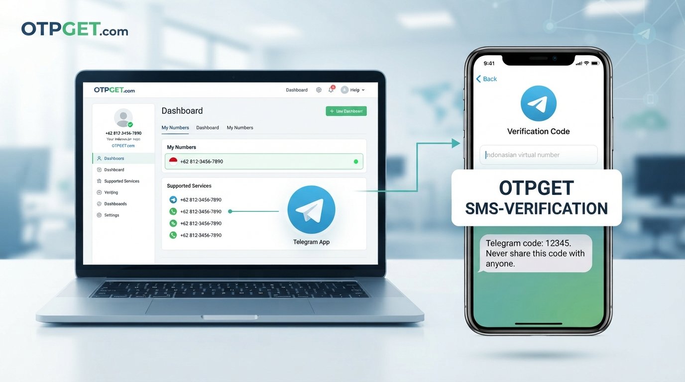 Buy Indonesia Number for Telegram Verification Online | OTPGet