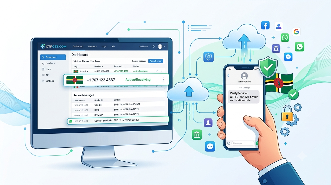 Dominica Virtual Number for OTP Verification | Secure SMS Online
