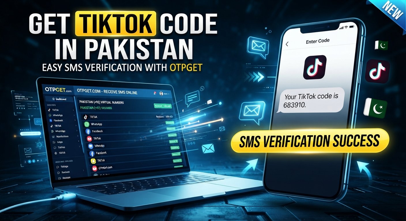 Pakistan Number to Receive TikTok Code — Easy OTPGET Guide
