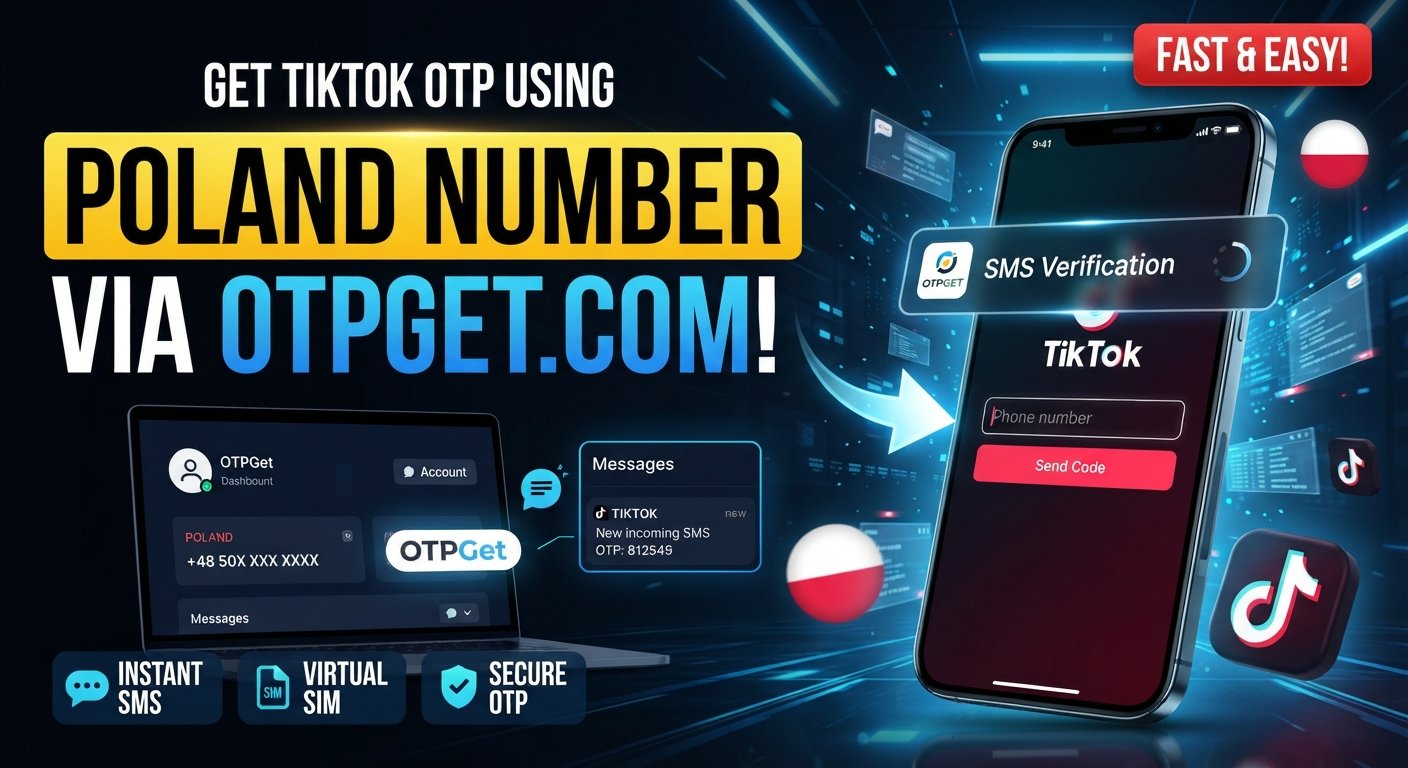 Get TikTok OTP Code Using Poland Number — Complete OTPGet Guide