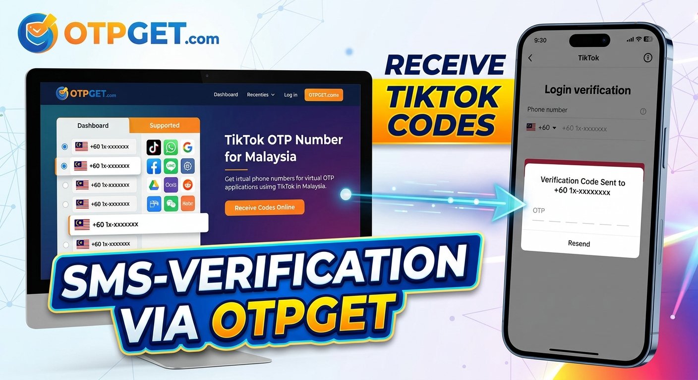 TikTok OTP Number for Malaysia: Receive Codes on OTPGET
