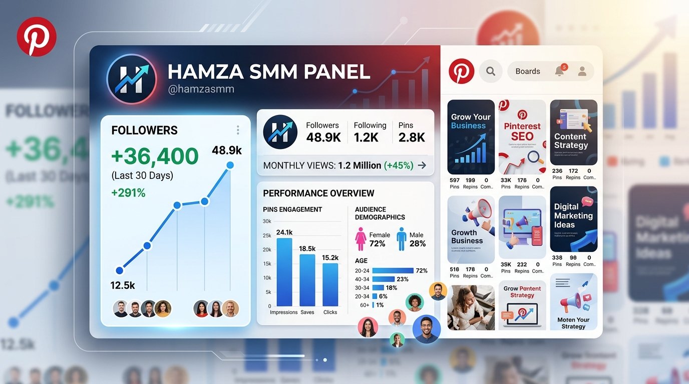 Buy Pinterest Followers for Better Growth | HAMZA SMM PANEL Today