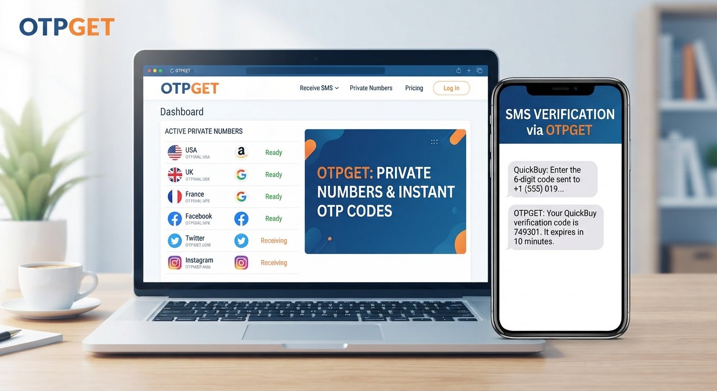 OTPGET – Private Numbers & Instant OTP Codes for Verification