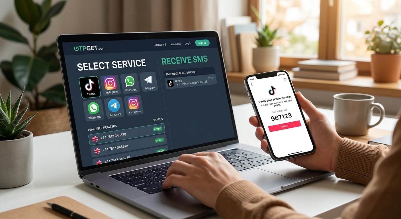 How to Verify TikTok With a UK Number | OTPGET Online Guide Tips