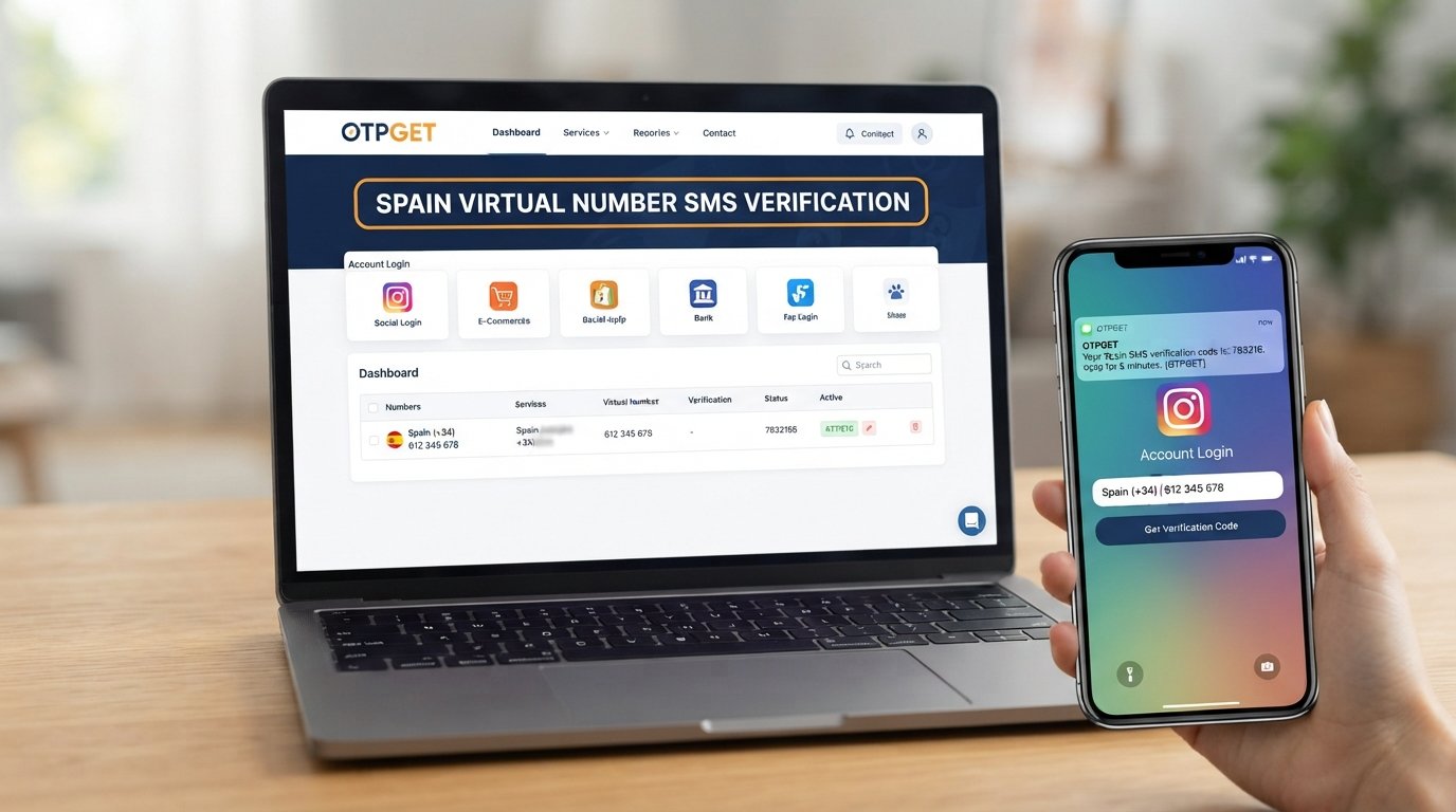 Spain Virtual Number for SMS Verification | OTPGET Online Guide