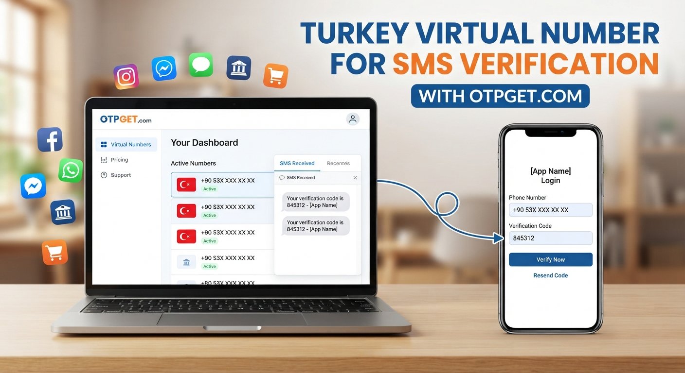Turkey Virtual Number for SMS Verification | OTPGET Guide