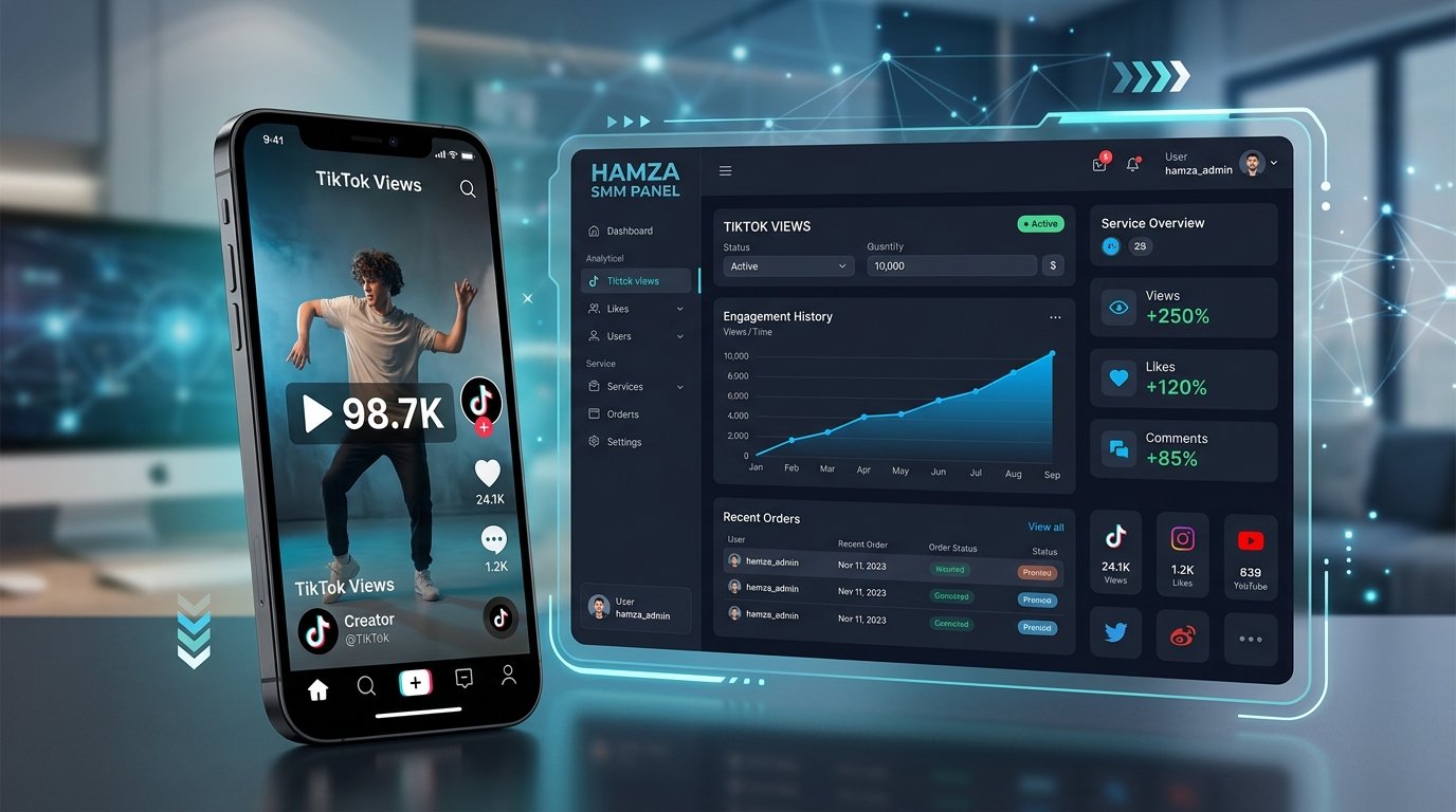 Buy TikTok Views from an SMM Panel | HAMZA SMM PANEL