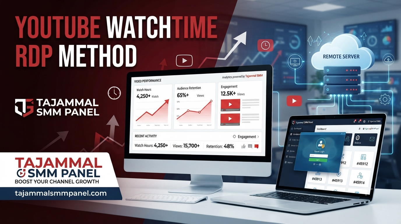 YouTube Watchtime & RDP Method | TAJAMMAL SMM PANEL Guide Tips
