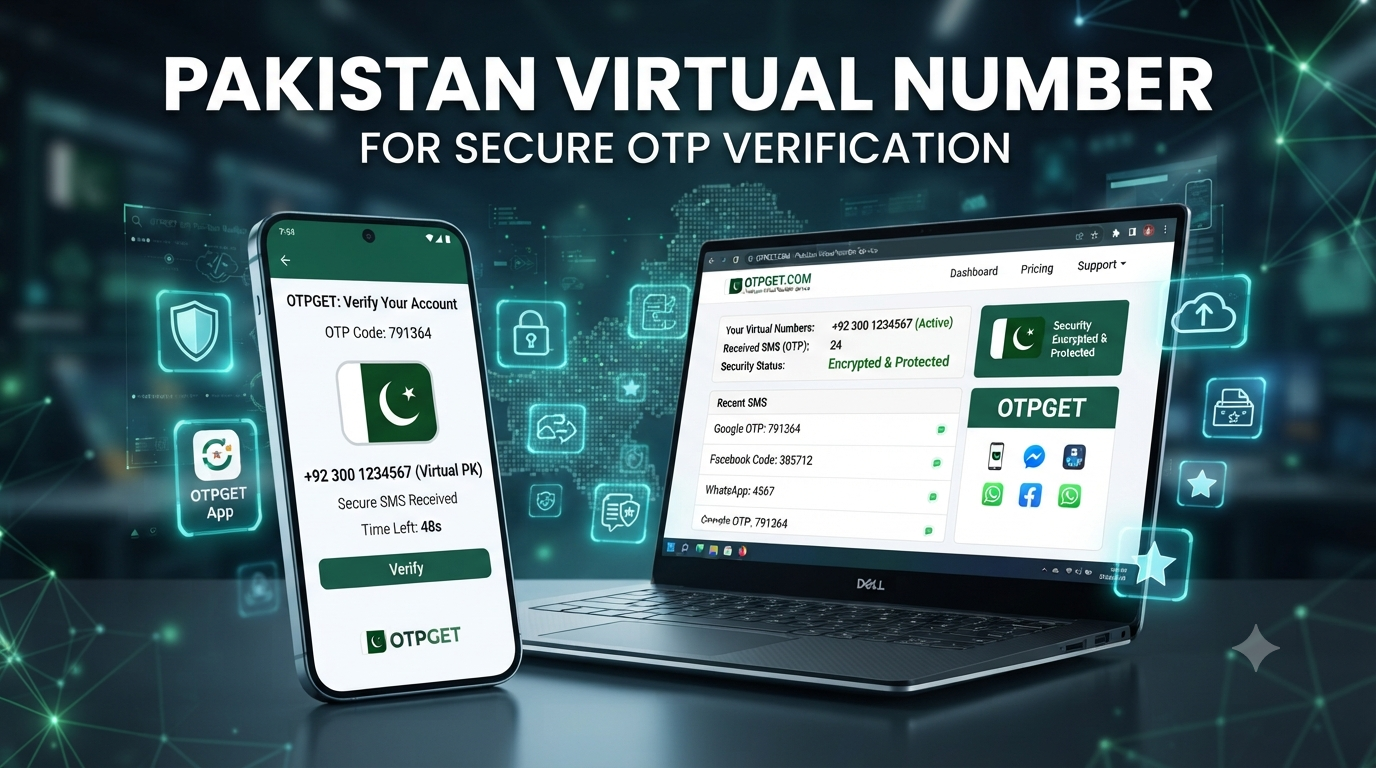 Buy Pakistan Virtual Number for OTP Verification | OTPGET