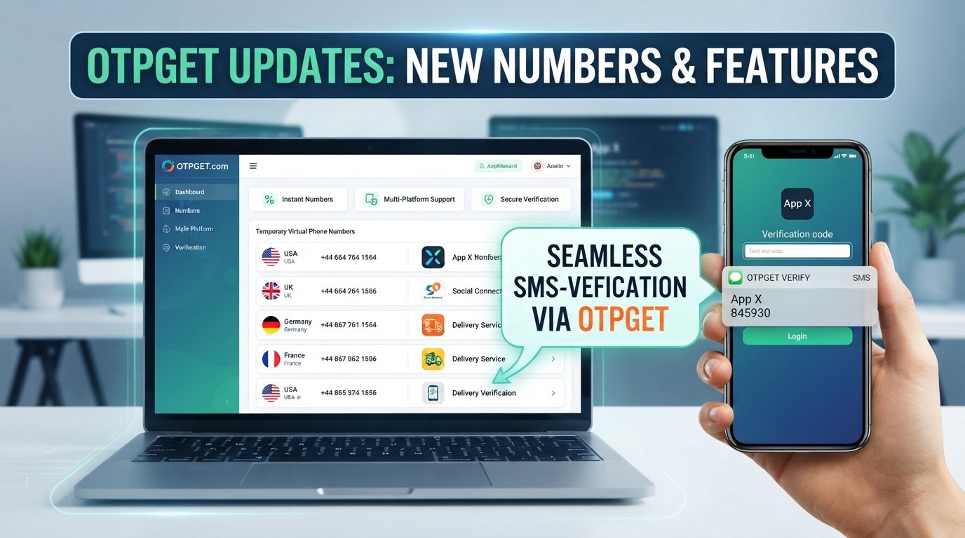 OTPGet Updates: New Numbers, Features & Smarter OTP Access Online