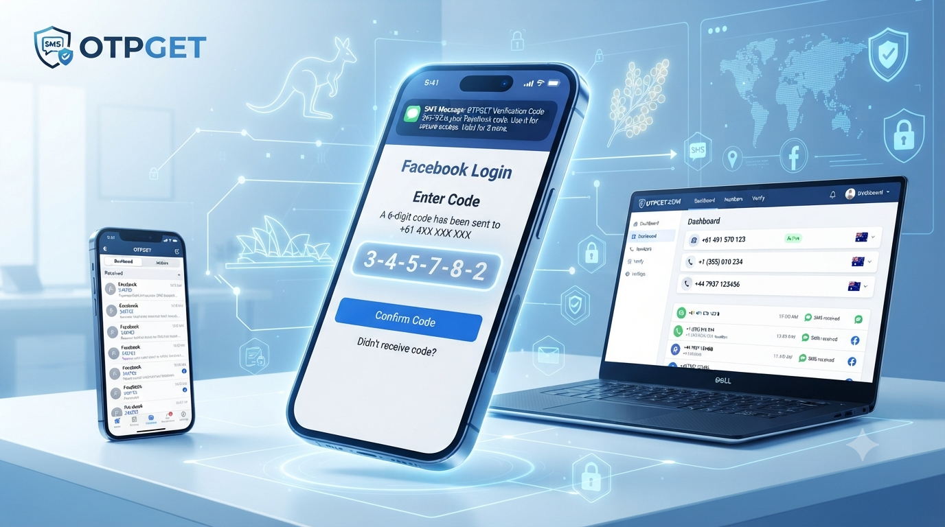 Australia Facebook Number: Easy SMS Verification with OTPGET