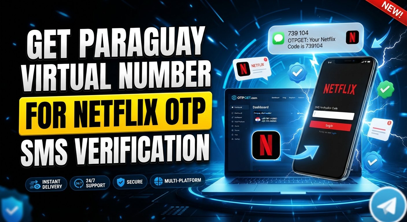 Paraguay Virtual Number Netflix Account: OTPGET Guide