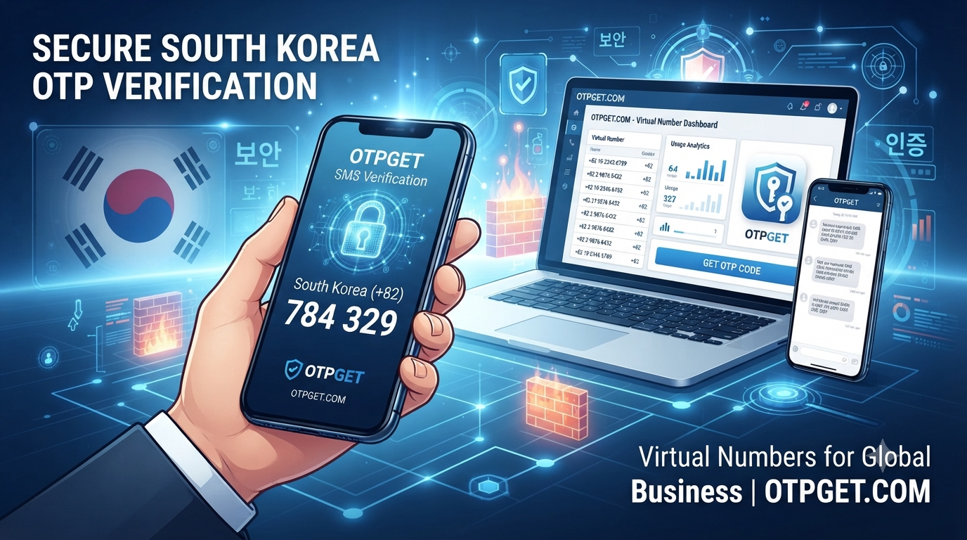 Get OTP Number for South Korea with OTPGET – Fast & Secure