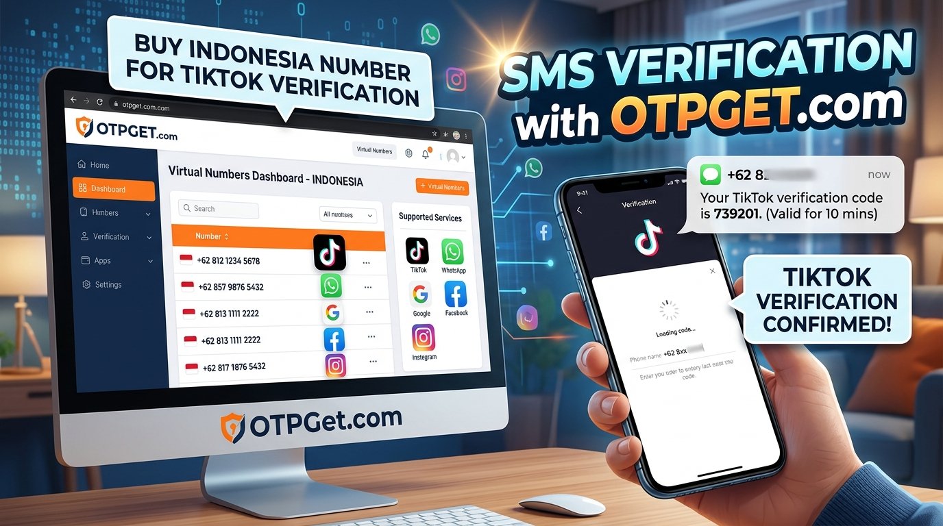 Buy Indonesia Number for TikTok Verification | OTPGet