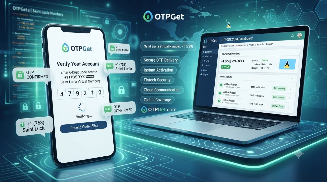 Buy Saint Lucia Virtual Number for OTP Verification — OTPGet Guide