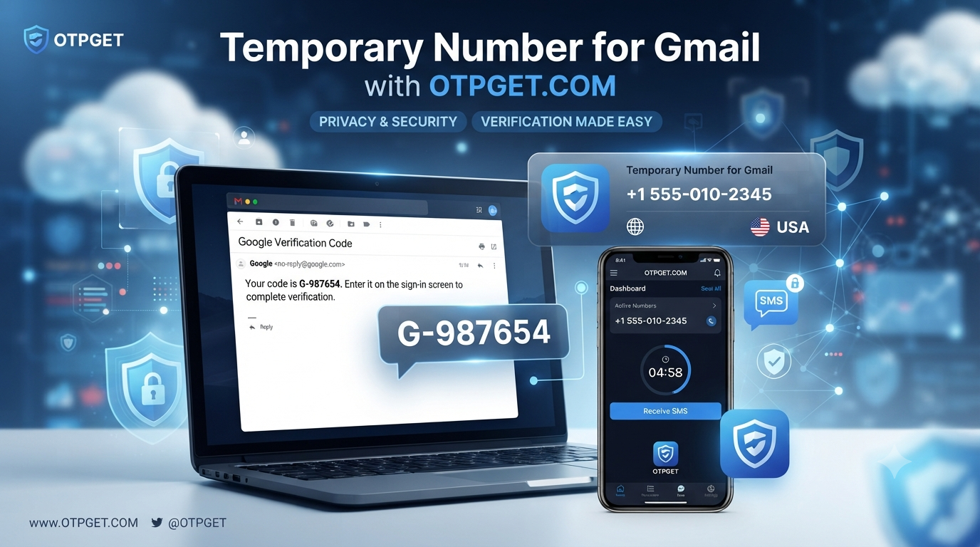 Temporary Number for Gmail Verification — OTPGet Tips Guide