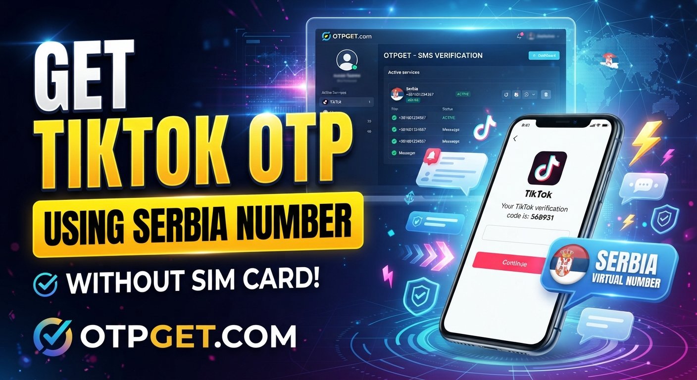 Get TikTok OTP Code Using Serbia Number — OTPGet Online Guide