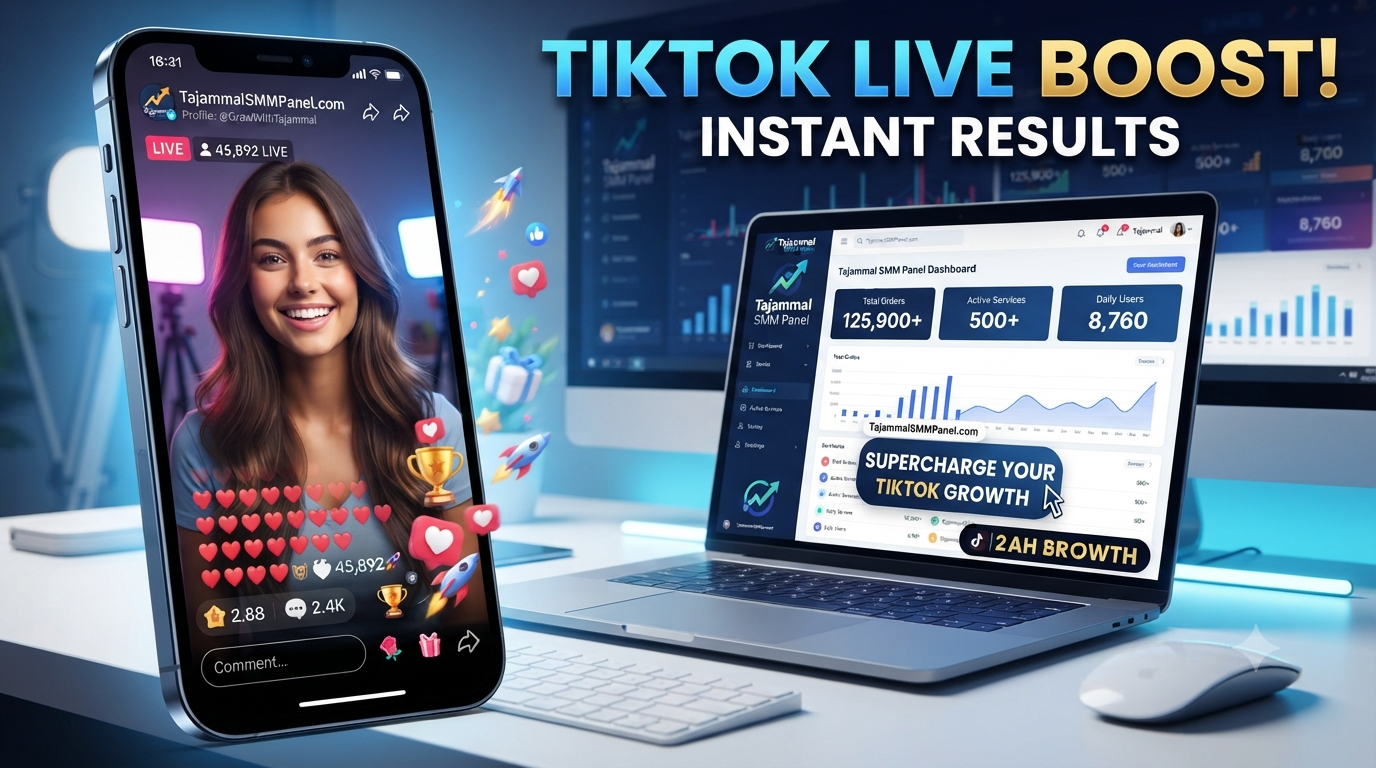 Buy TikTok Live Views with TAJAMMAL SMM PANEL for Growth